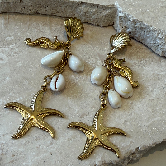 Earring Starfish gold