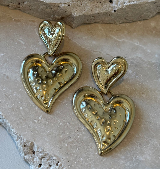 Earring gold Lina