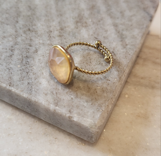 Ring stone orange