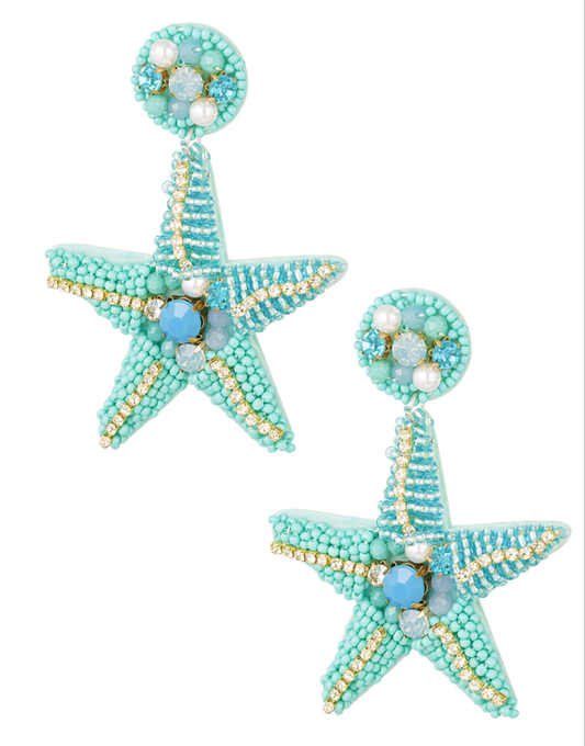 Earring Zeester turquoise