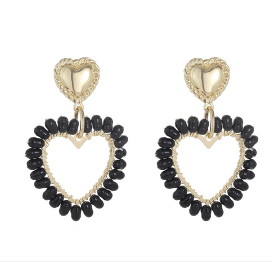 Earring heart sandy