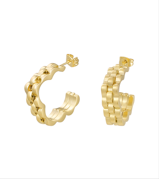 Earring bloem schakel